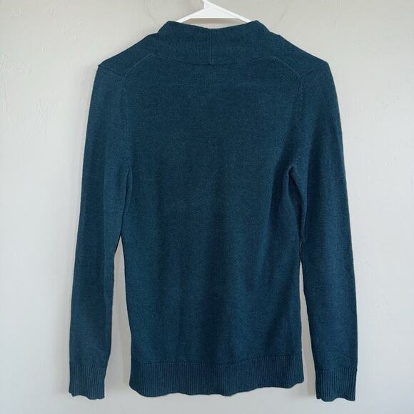 Banana Republic Wool Cashmere Pullover Sweater Womens Size XS Teal Shadow Green - Picture 2 of 6